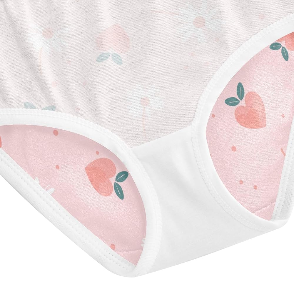 Amazon.com: ZZKKO Heart Peach Daisy Flower Girls Underwear
